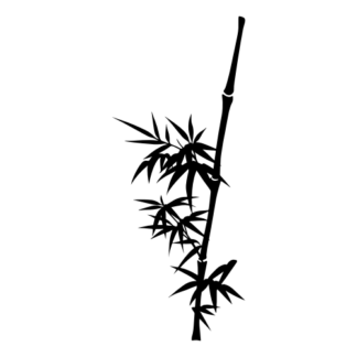 Bamboo Stick Decal (Black)